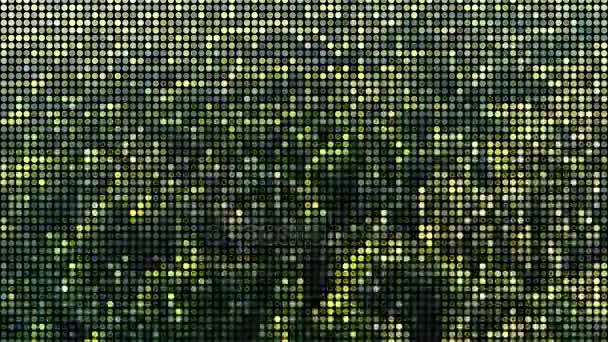 Abstrakter Hintergrund aus grünen Punkten — Stockvideo