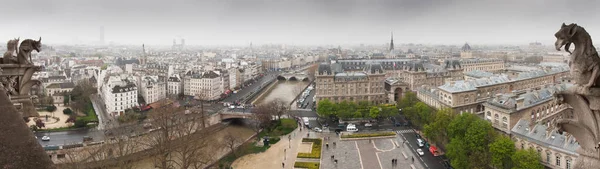 Met het oog op de Seine van Notre-Dame de Paris — Stockfoto