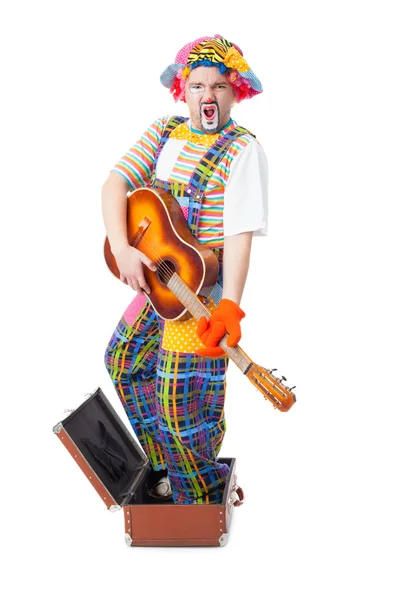 Funny bright clown — Stock Photo, Image