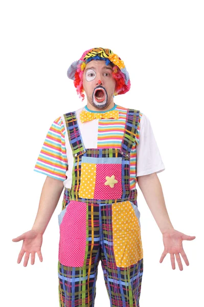 Actor playing clown — Stock Photo, Image