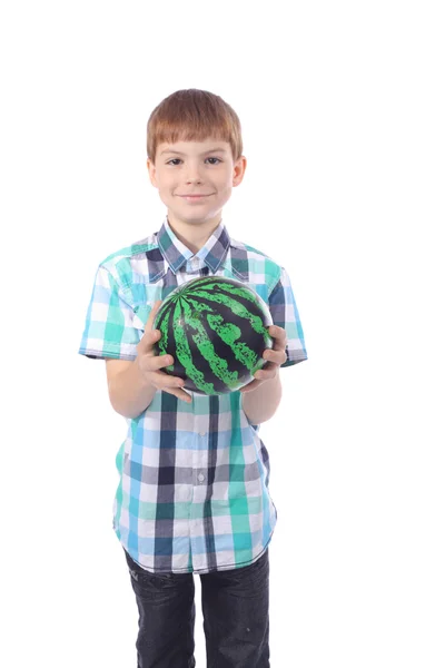 Boy with the ball — Stock Photo, Image