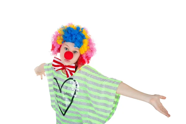 Söt tonåring clown — Stockfoto