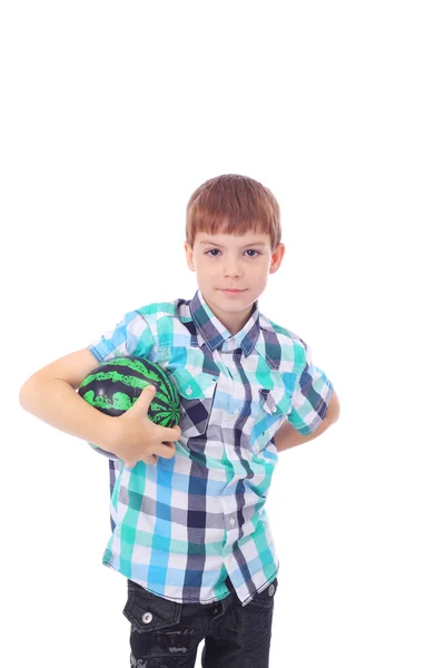 Niño con una pelota —  Fotos de Stock