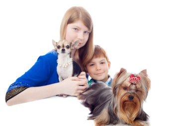 çocuklar ve köpekler