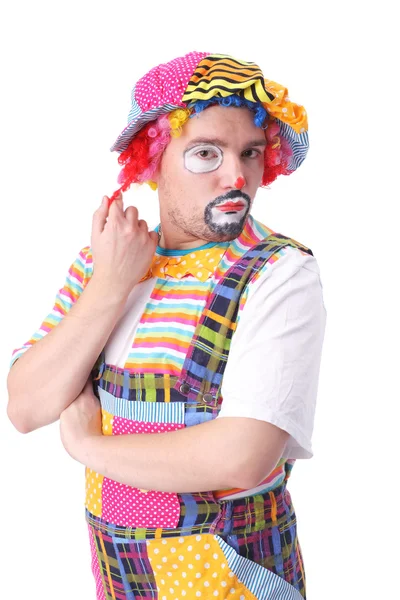 Roztomilý legrační klaun — Stock fotografie