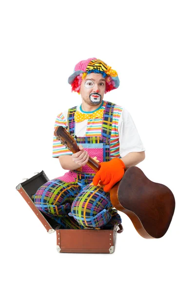 Pohledný mladý klaun — Stock fotografie