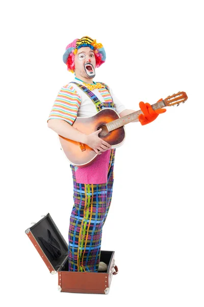 Pohledný mladý klaun — Stock fotografie