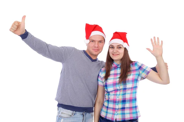 Santa Claus caps — Stock Photo, Image