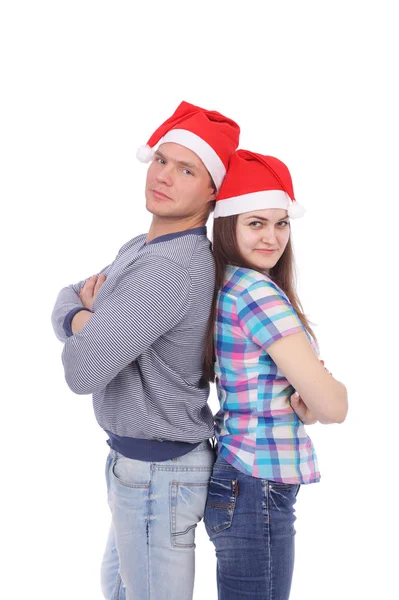 Santa Claus caps — Stockfoto