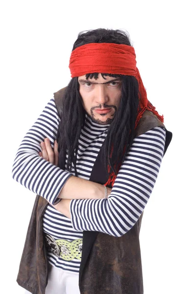 Primo piano del personaggio pirata — Foto Stock