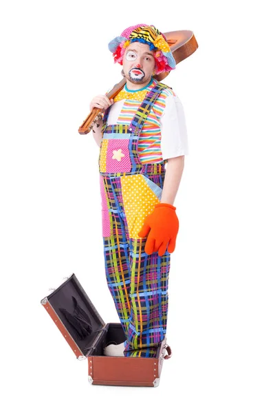 Bello giovane clown — Foto Stock