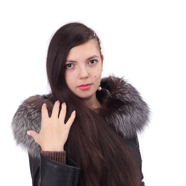 Menina vestindo roupas de inverno — Fotografia de Stock