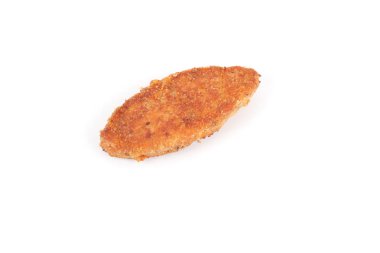 Beyaz arka plan üzerinde balık köftesi