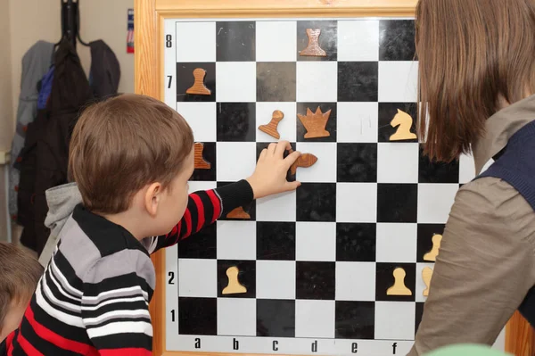 Schachspielausbildung — Stockfoto