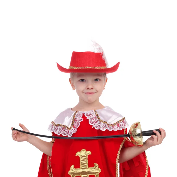 Cute little musketeer — Stock Photo, Image