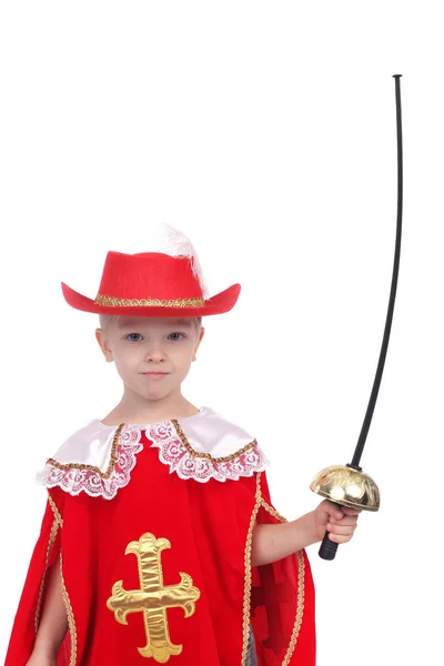 Cute little musketeer — Stock Photo, Image