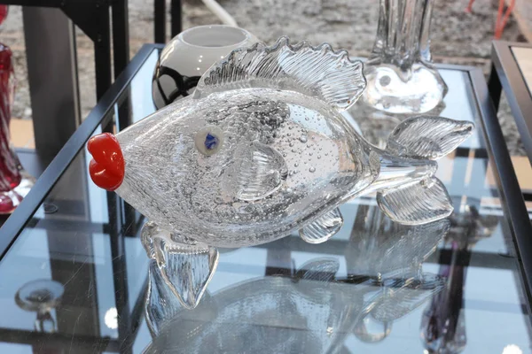 Glass fish souvenir — Stock Photo, Image