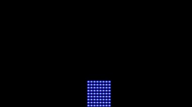 Mavi Led Arrow siyah ekranda aşağı iniyor
