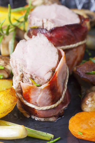 Filetto Maiale Una Padella — Foto Stock