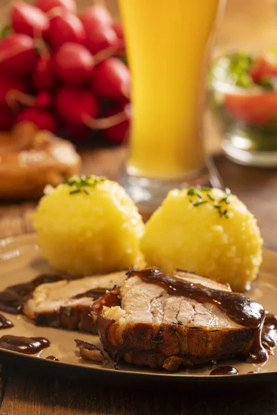 Bavarian roasted pork — Stock Photo, Image