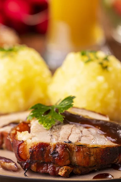 Bavarian roasted pork — Stock Photo, Image