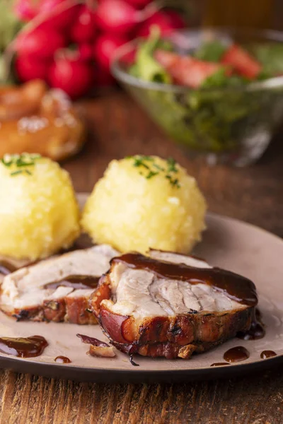 Bavarian roasted pork — Stock Photo, Image