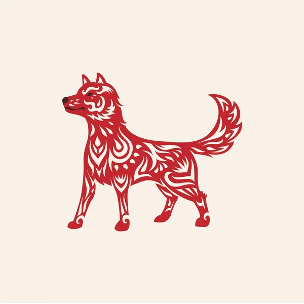 Chinese New Year Dog Zodiac — Stock Vector