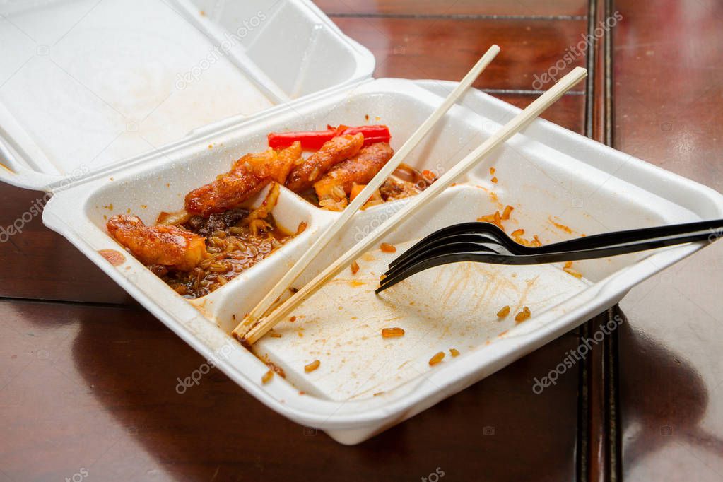 Leftovers from some chinese food that was for dinner