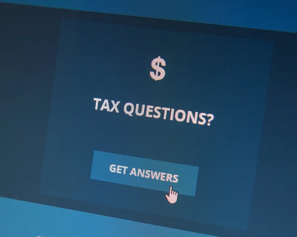 博伊西 爱达荷州 2014年12月24日 税务问题 你可以得到答案 — 图库照片