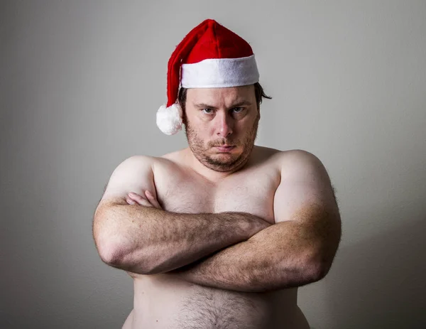 Babbo Natale scontroso — Foto Stock