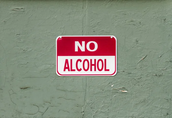 Tecken Som Visar Att Alkohol Inte Tillåten — Stockfoto