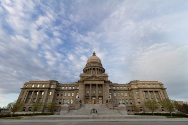Ultrawide angle view of the boise capital clipart