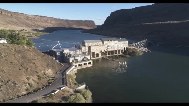 Swan falls dam on the mighty snake river — Stock Video