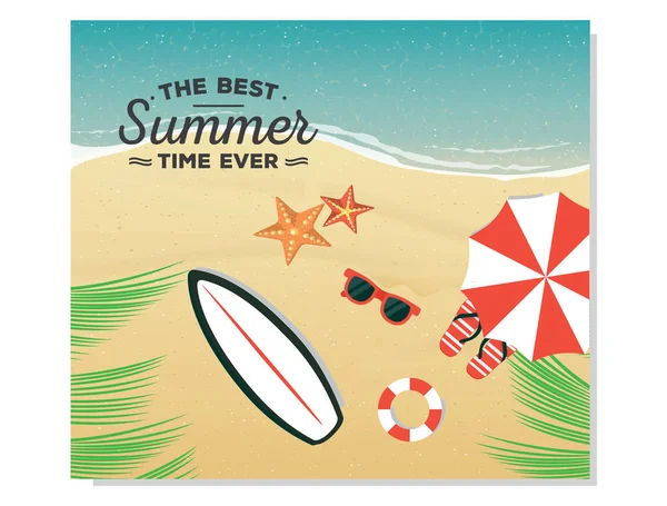 Vacances d'étéj — Image vectorielle