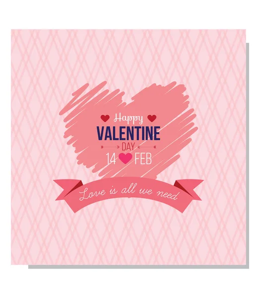 Valentine card design — Stock Vector