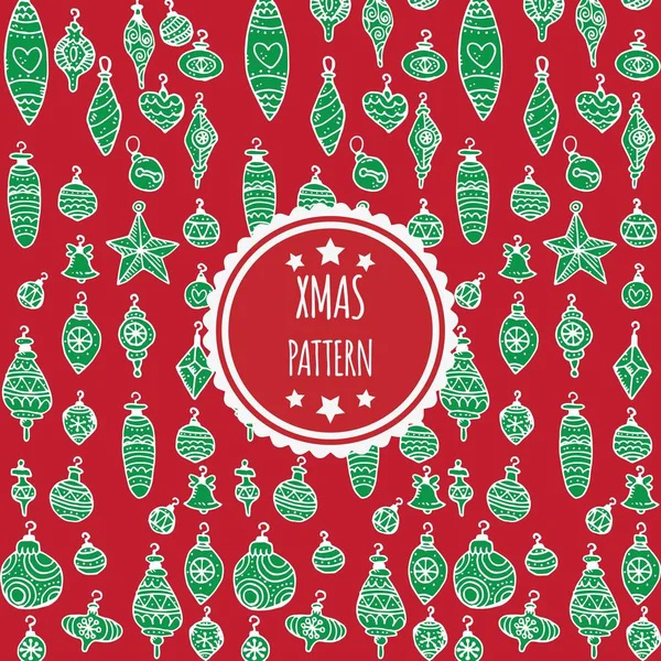 Xmas pattern design — стоковый вектор