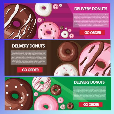  çörek baner Web sitesi online yemek shoping için