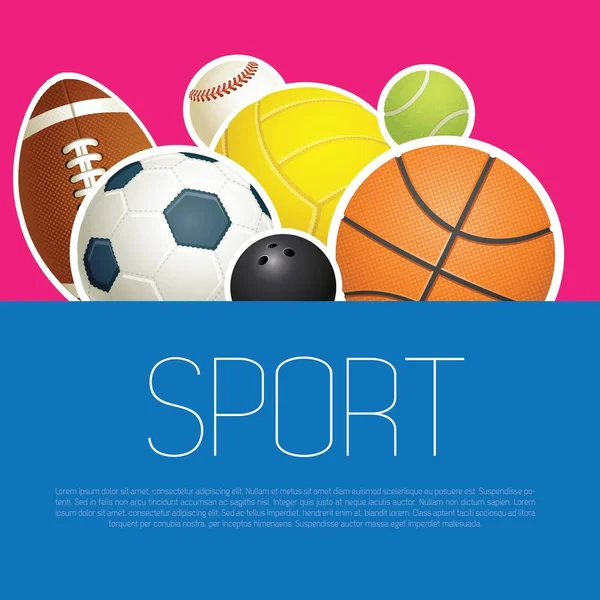 Sport Conception de fond — Image vectorielle