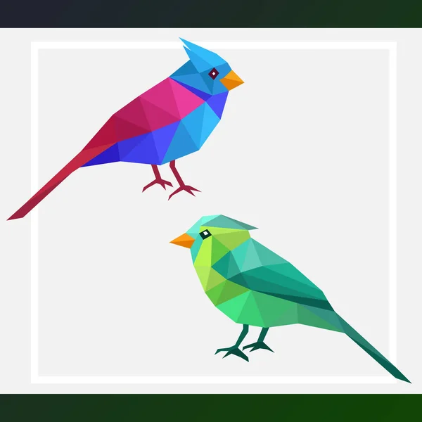 Téli madár absztrakt vektor illusztráció tervezősablon — Stock Vector