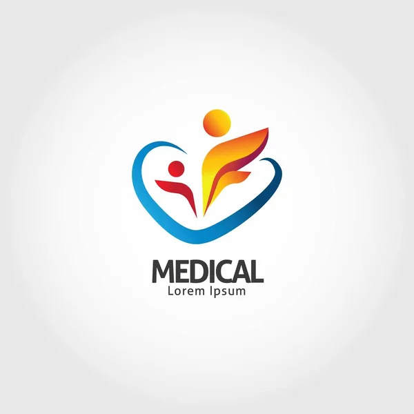 Ιατρική λογότυπο τέσσερις — Διανυσματικό Αρχείο