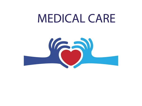 Логотип медицинской помощи — стоковый вектор
