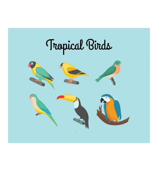 Tropenvogel-Ikone Stockillustration