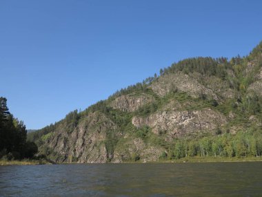 Irkut Nehri, Sayan Dağları, Sibirya, Rusya, Sibirya manzaralar
