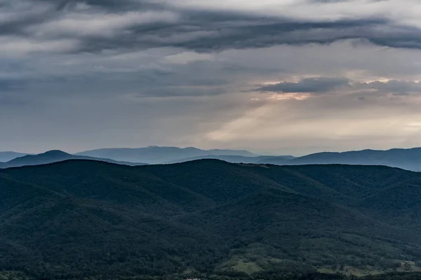 Camino Wideki Través Bukowe Berdo Tarnica Woosate Las Montañas Bieszczady —  Fotos de Stock