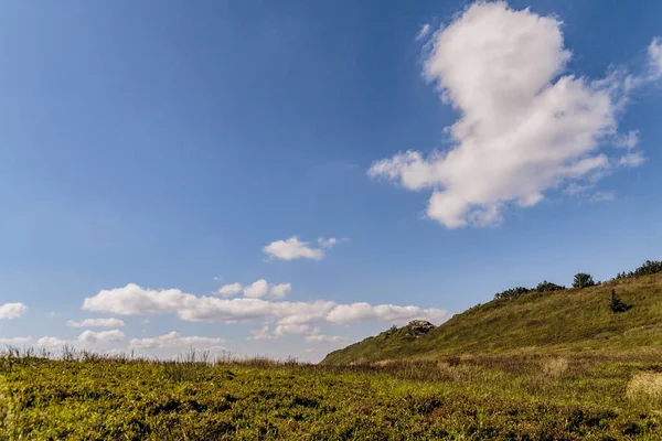 Mieczysaw Orlowicz Geçidi 'nden Polonya' daki Bieszczady Dağları 'ndaki Smerek Tepesine giden yol.