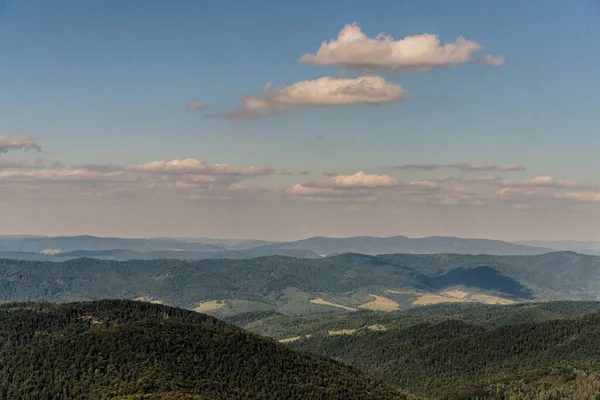 Estrada Mieczysaw Orowicz Pass Para Smerek Peak Nas Montanhas Bieszczady — Fotografia de Stock