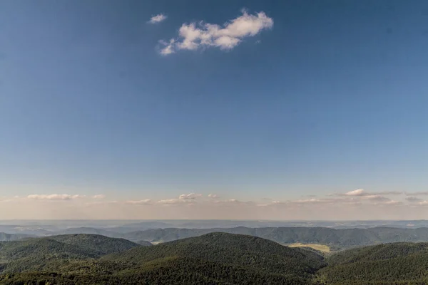 Estrada Mieczysaw Orowicz Pass Para Smerek Peak Nas Montanhas Bieszczady — Fotografia de Stock