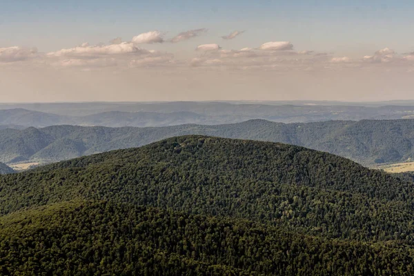 Die Straße Von Mieczysaw Orowicz Pass Zum Gipfel Smerek Bieszczady — Stockfoto