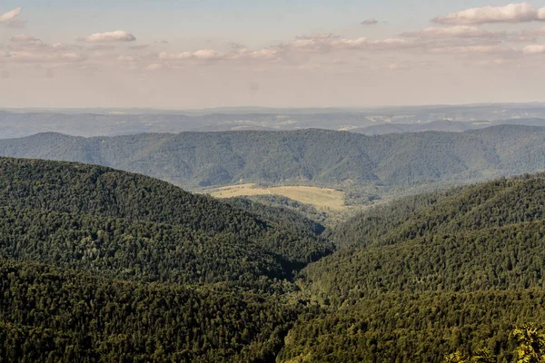 Route Mieczysaw Orowicz Pass Smerek Peak Dans Les Montagnes Bieszczady — Photo