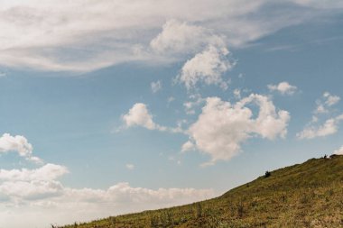 Polonya 'daki Bieszczady Dağlarında Wetlinska Polonyna